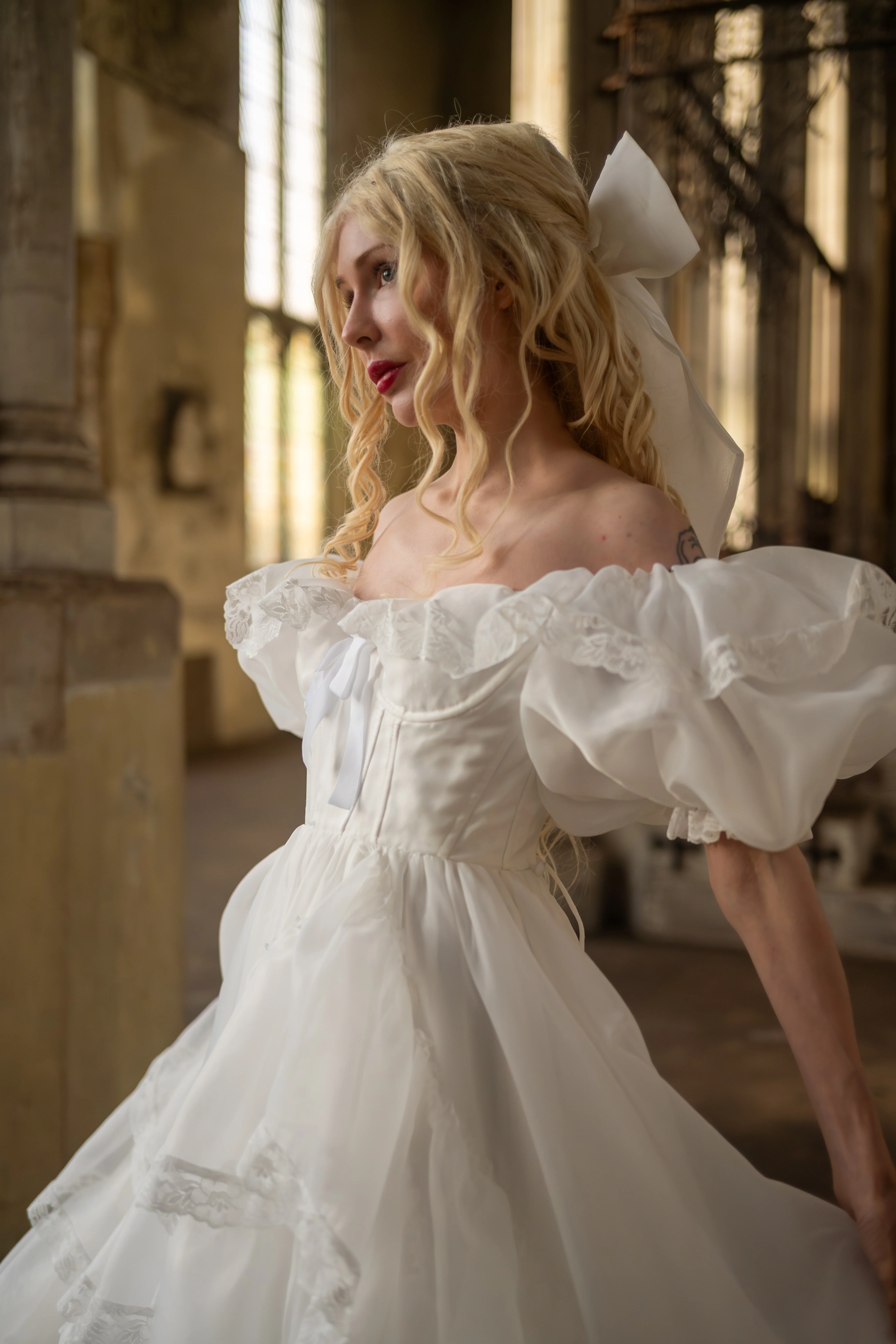 Créme Chantilly Ingénue Gown - Image 15