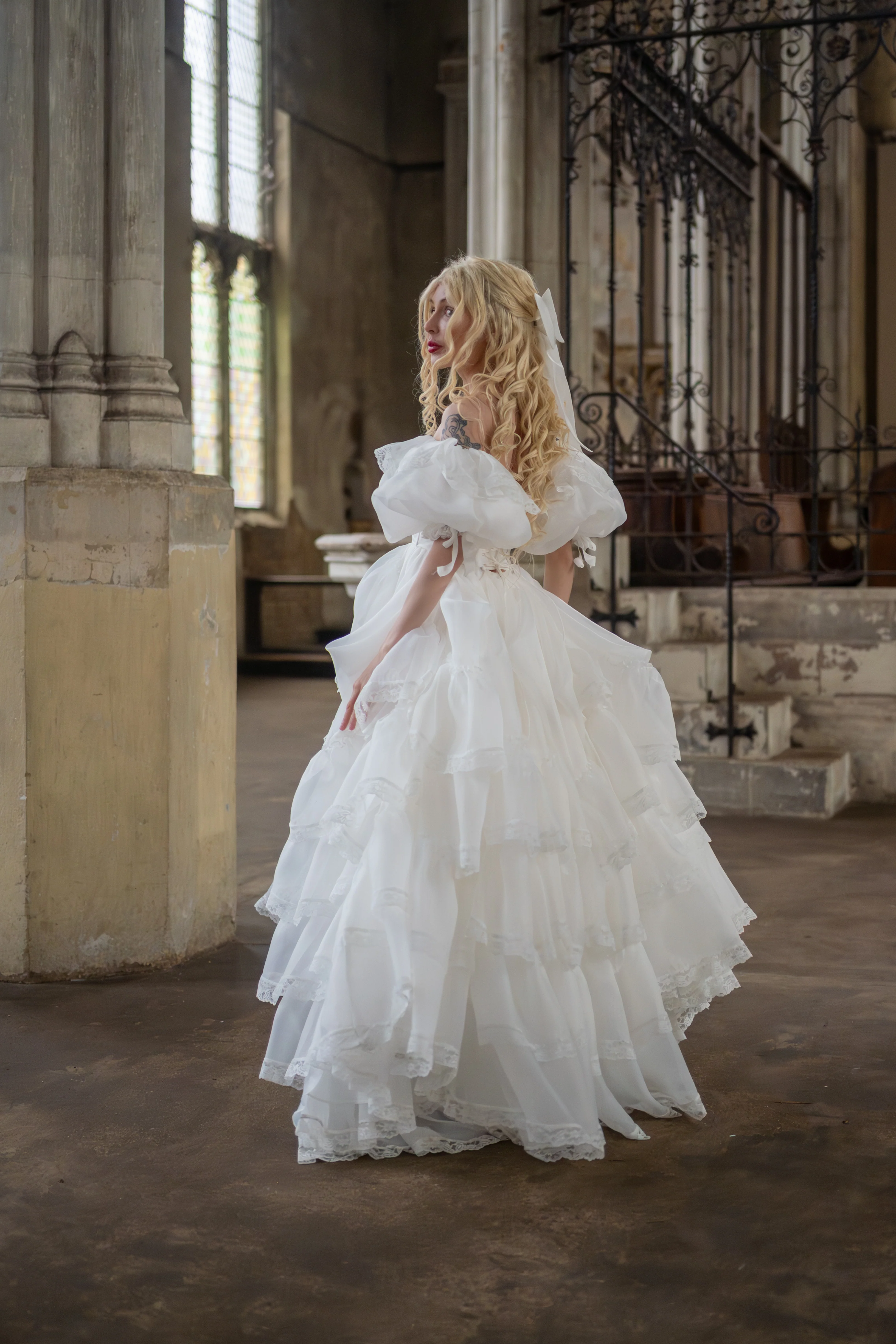 Créme Chantilly Ingénue Gown - Image 16