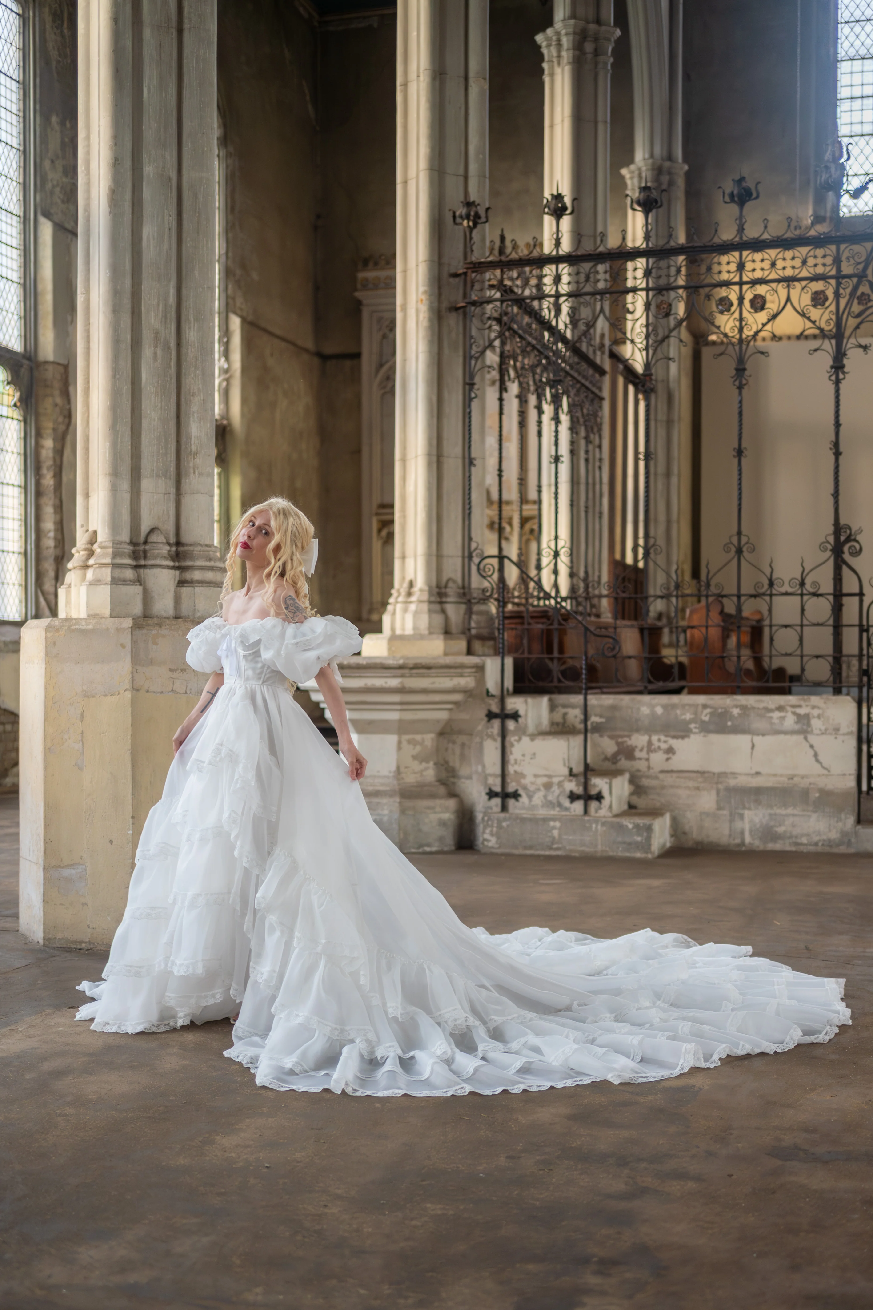 Créme Chantilly Ingénue Gown - Image 18