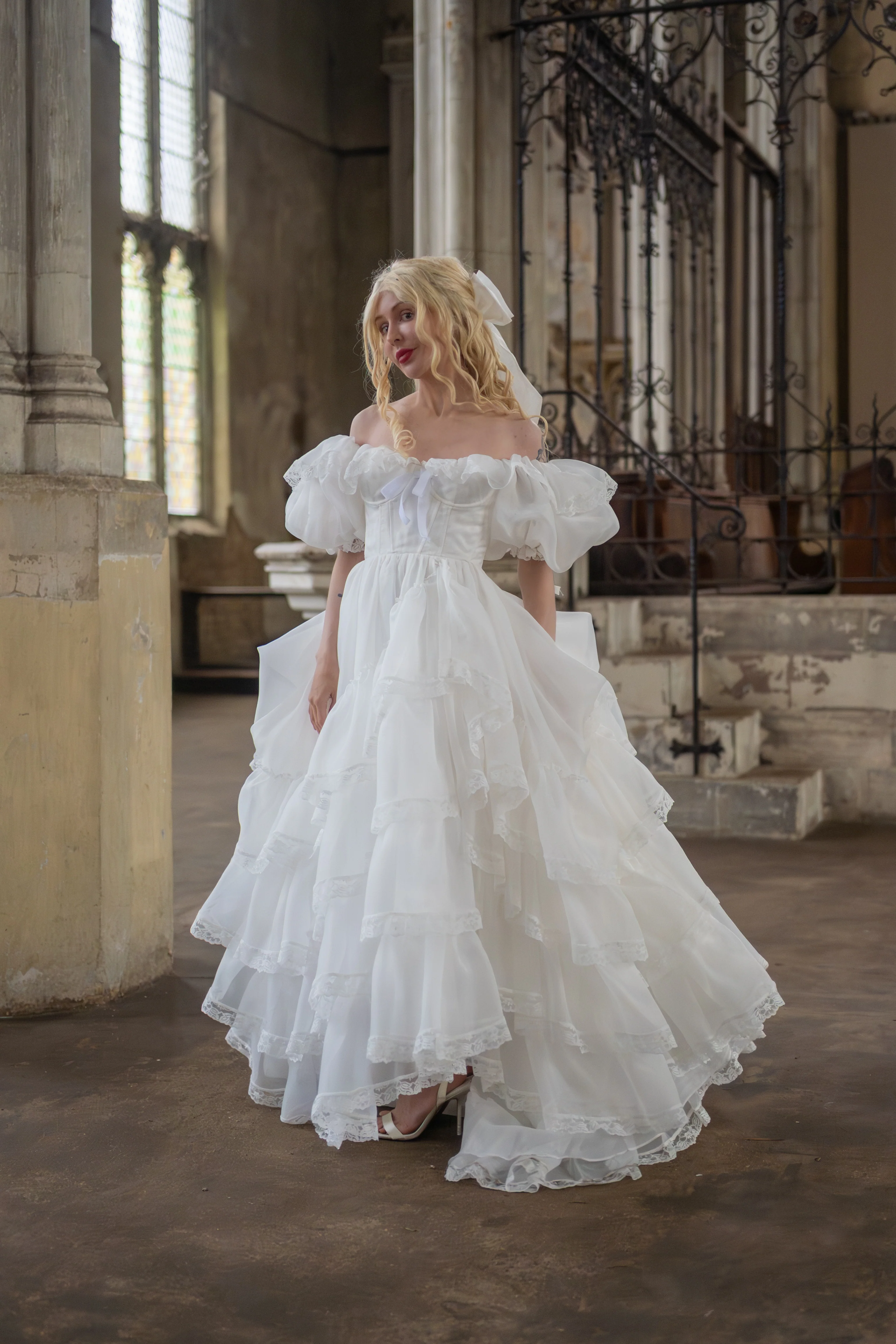 Créme Chantilly Ingénue Gown - Image 20