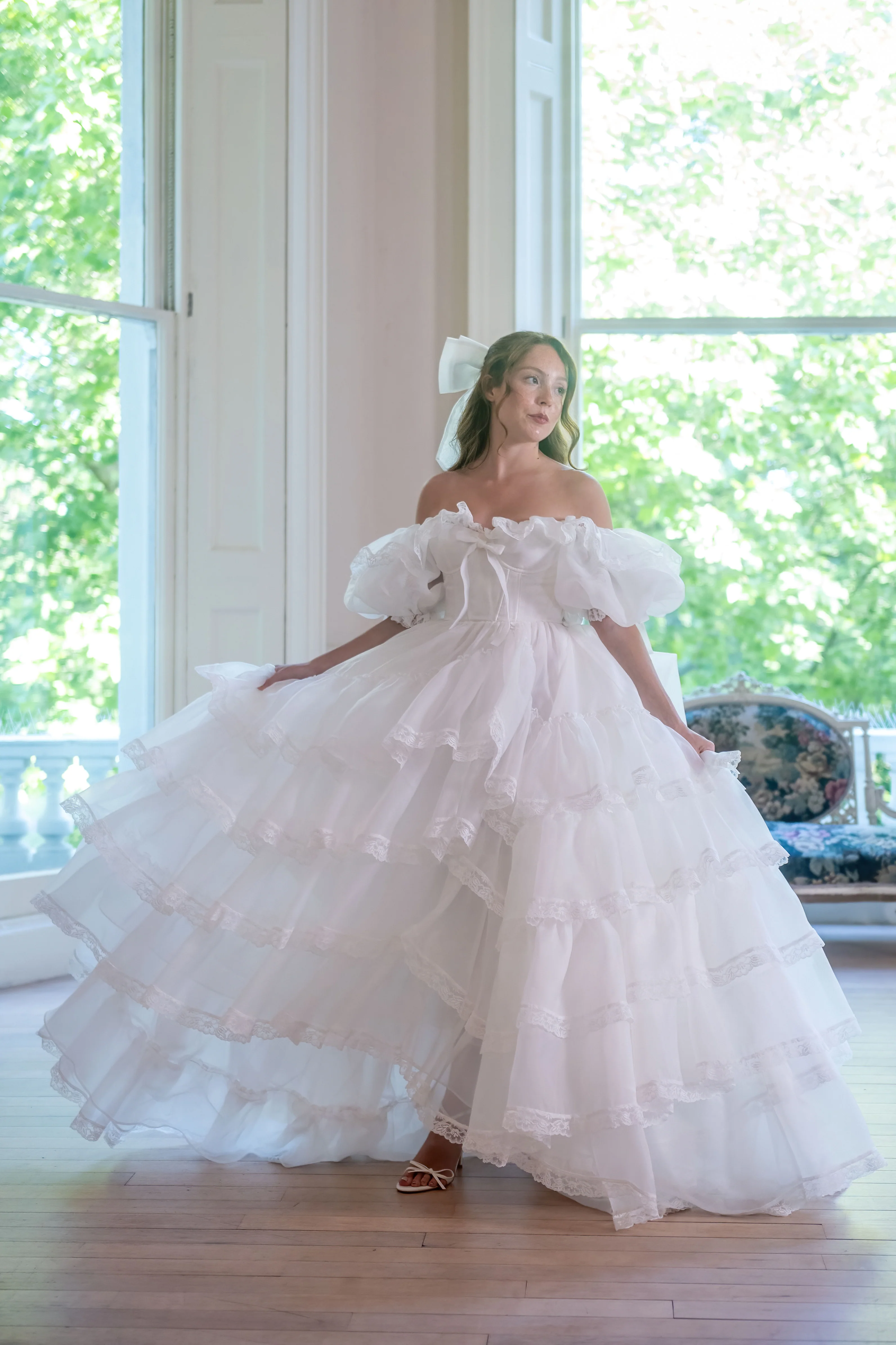 Créme Chantilly Ingénue Gown - Image 21