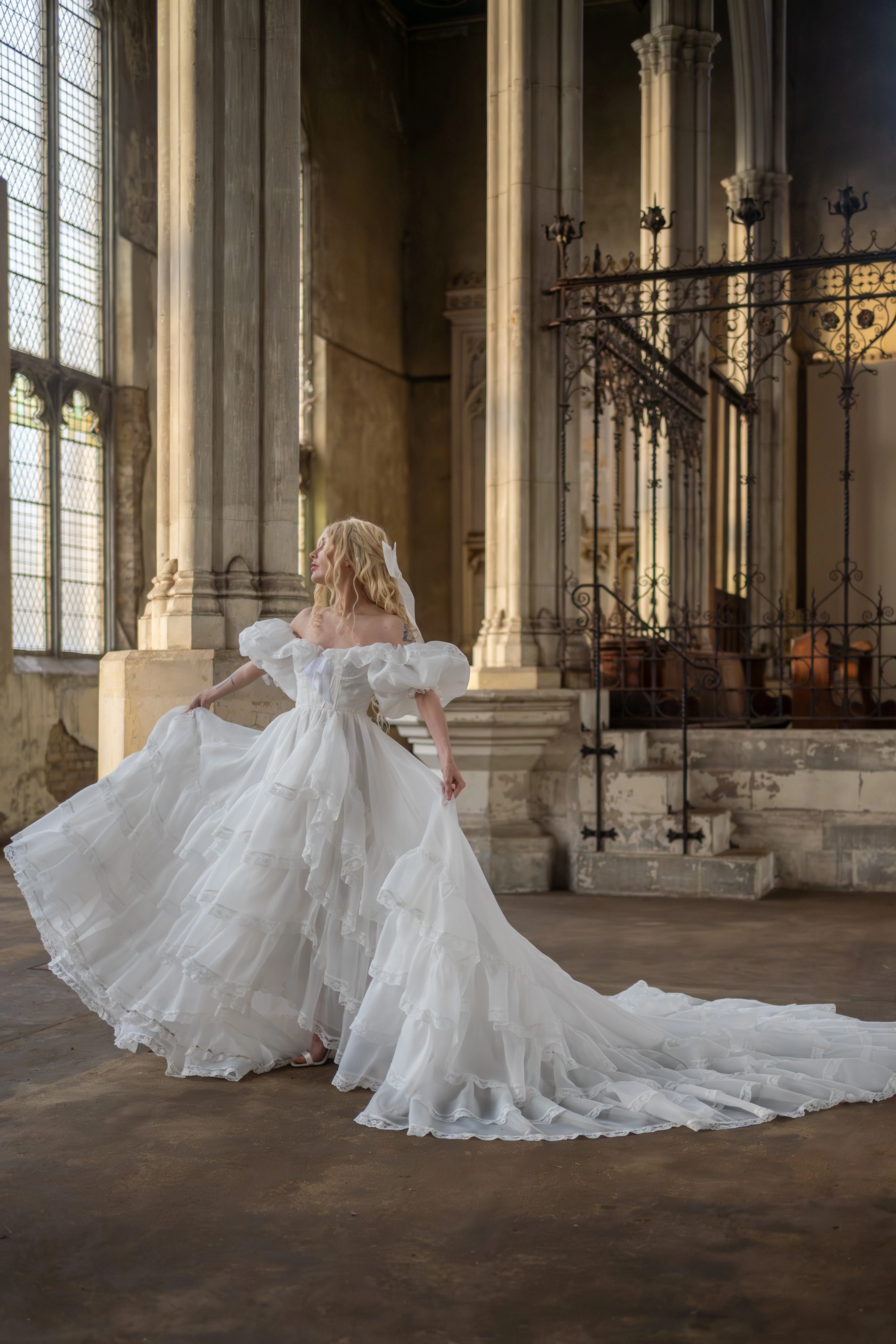 Créme Chantilly Ingénue Gown - Image 3