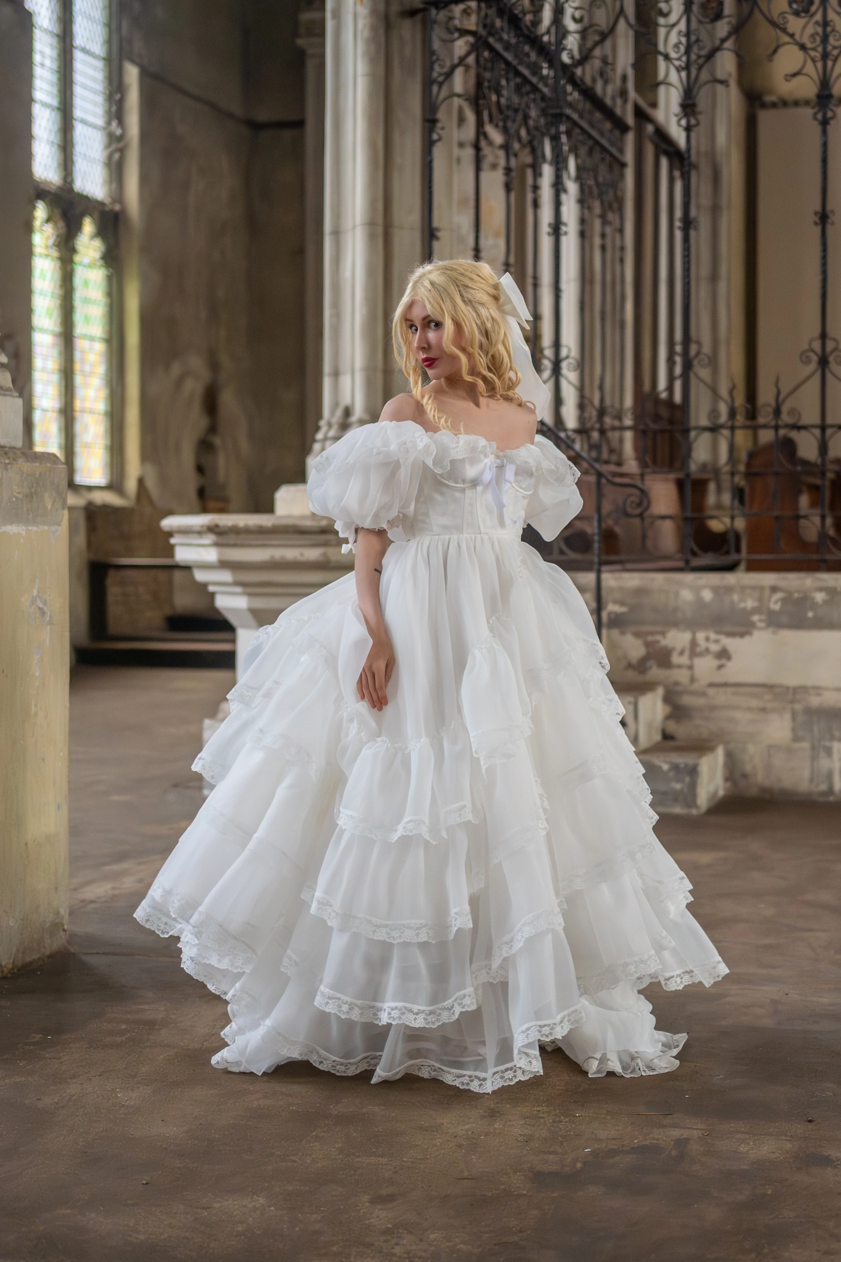 Créme Chantilly Ingénue Gown - Image 7