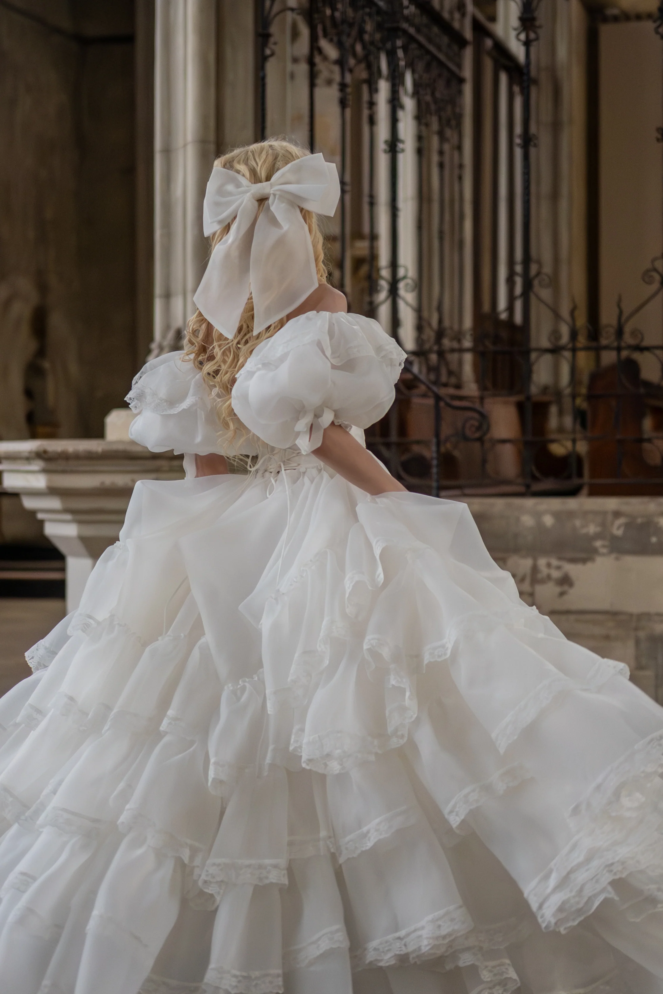 Créme Chantilly Ingénue Gown - Image 8