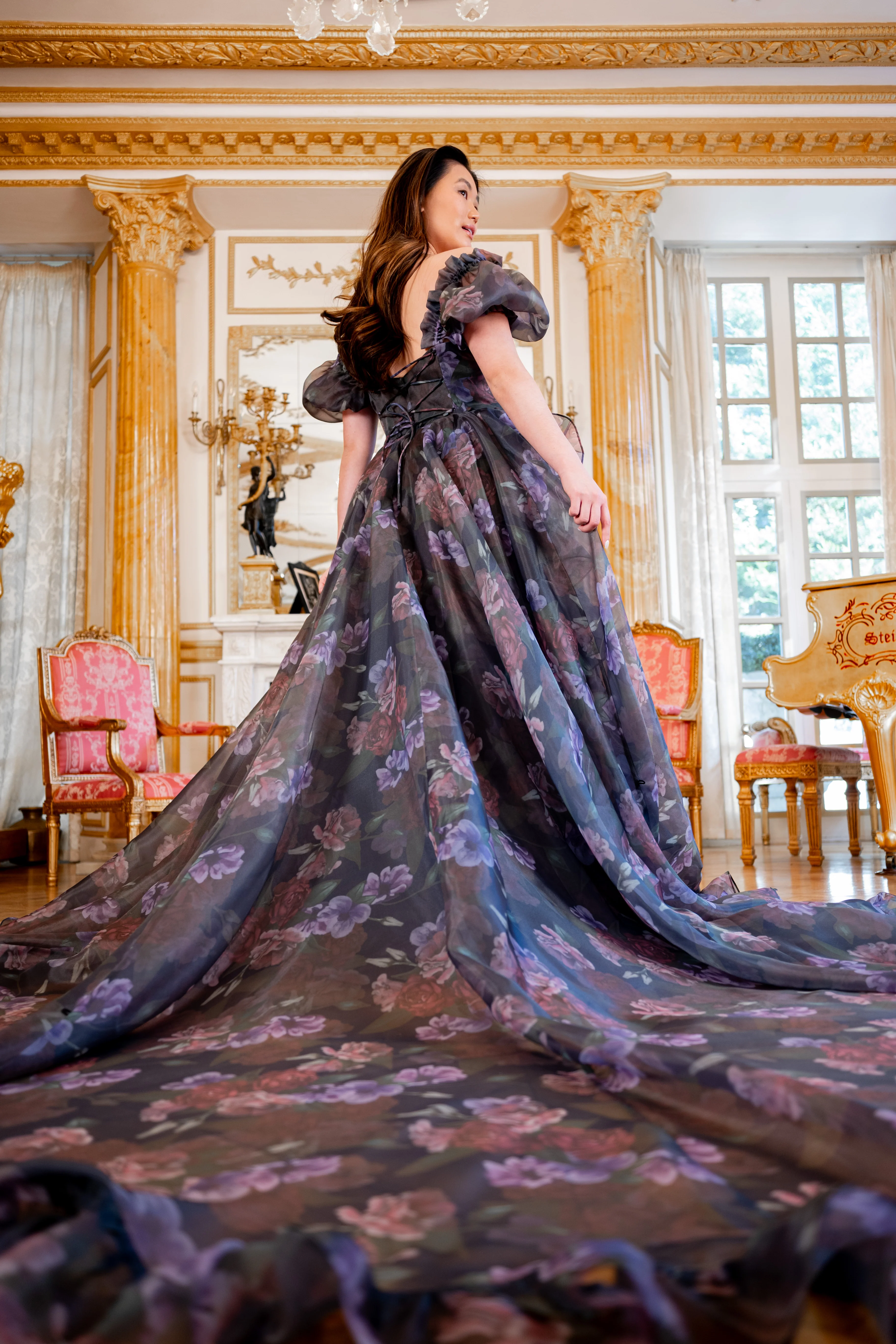 Odile's Triumph Chateau Train Gown - Image 23