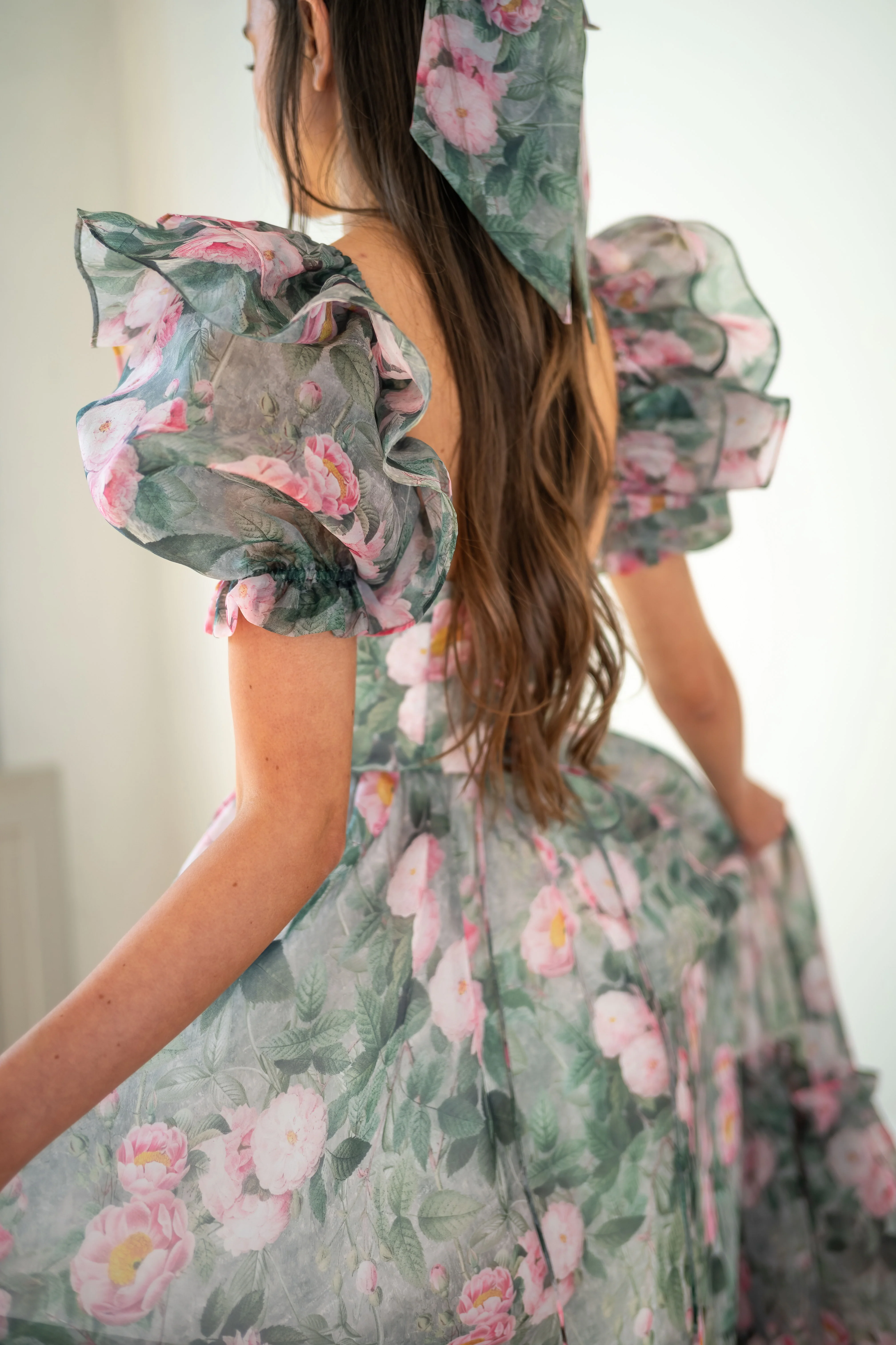 Peony Bouquet Sorority Gown - Image 14