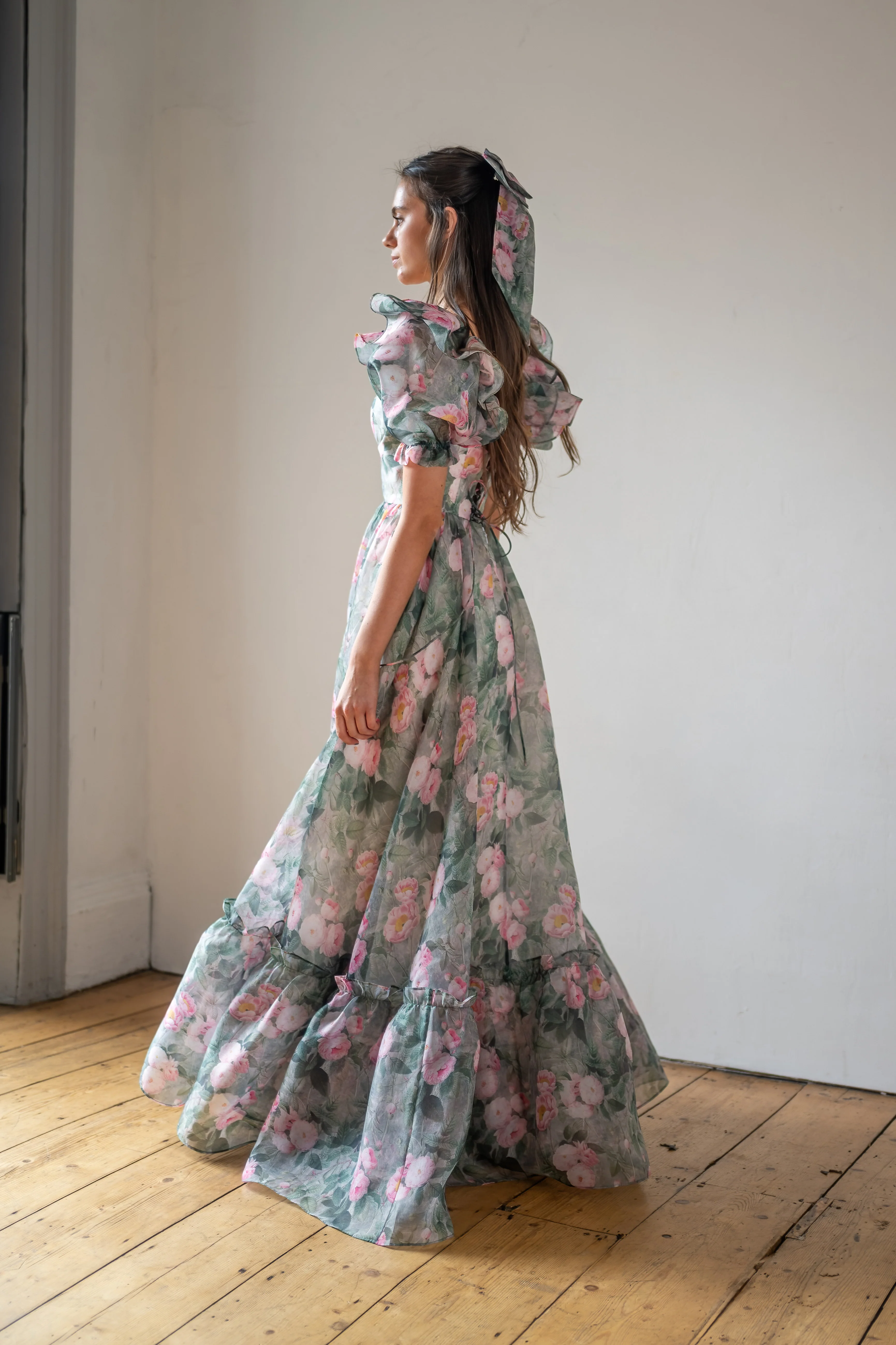 Peony Bouquet Sorority Gown - Image 16