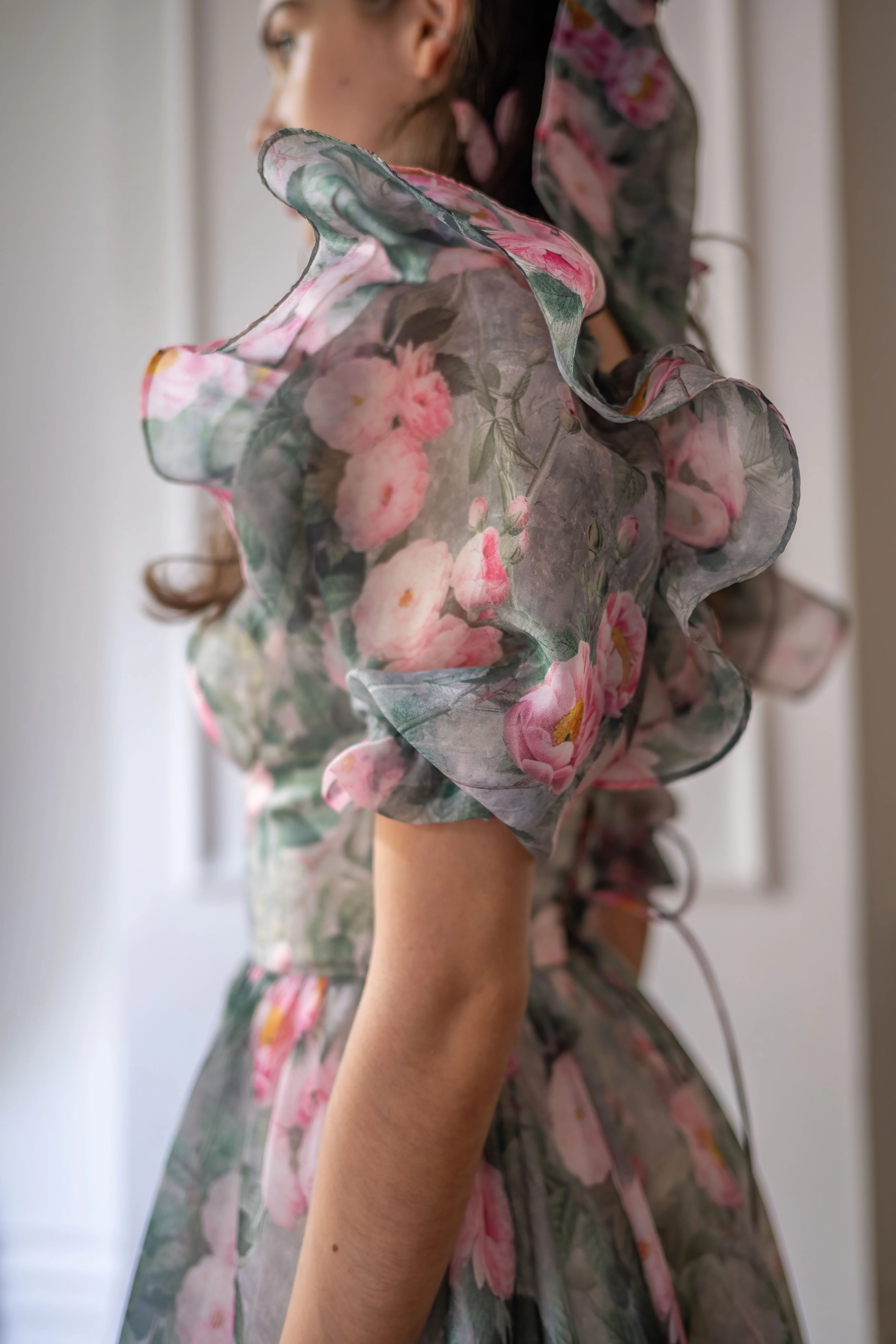 Peony Bouquet Sorority Gown - Image 24