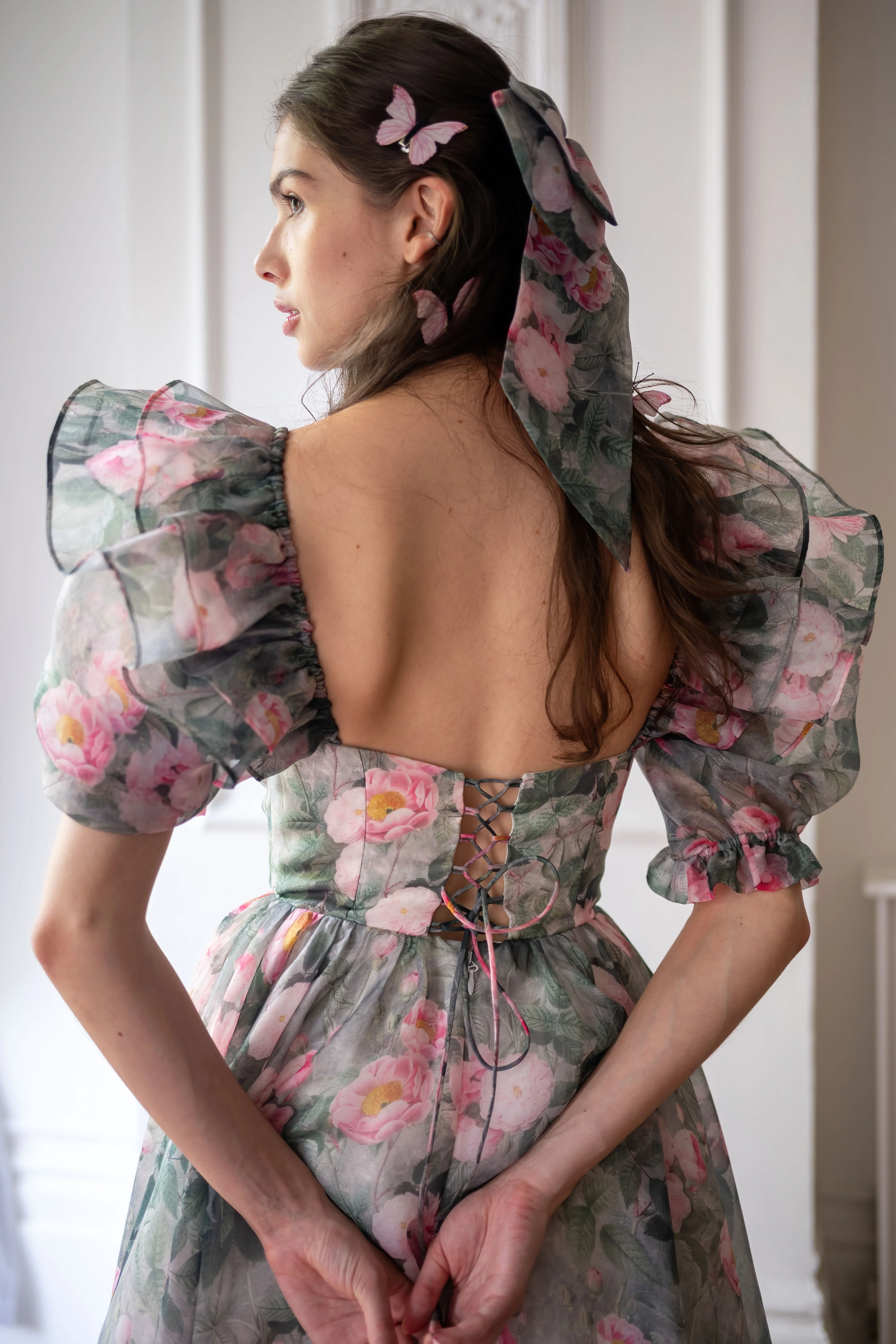 Peony Bouquet Sorority Gown - Image 25