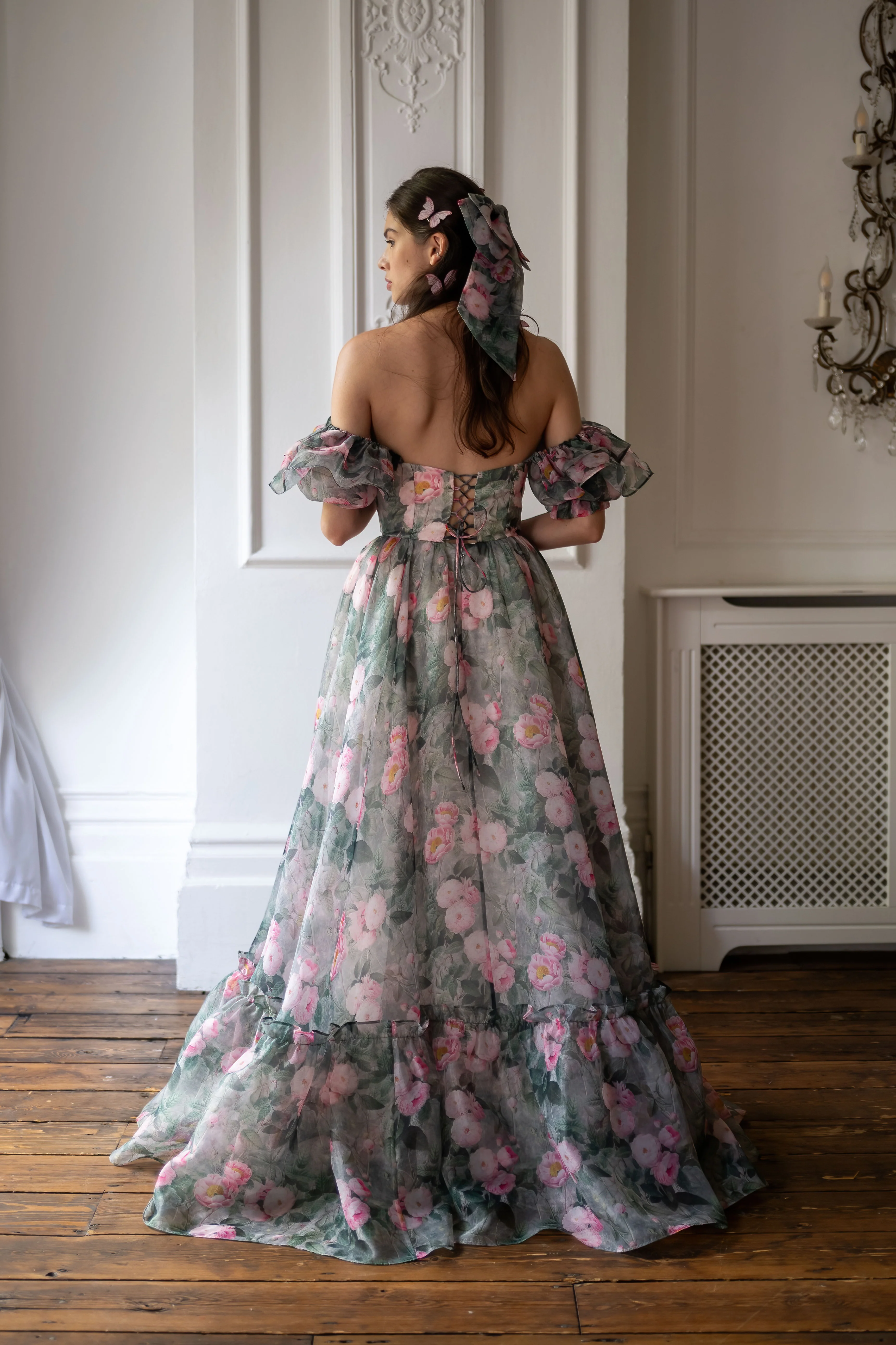 Peony Bouquet Sorority Gown - Image 28