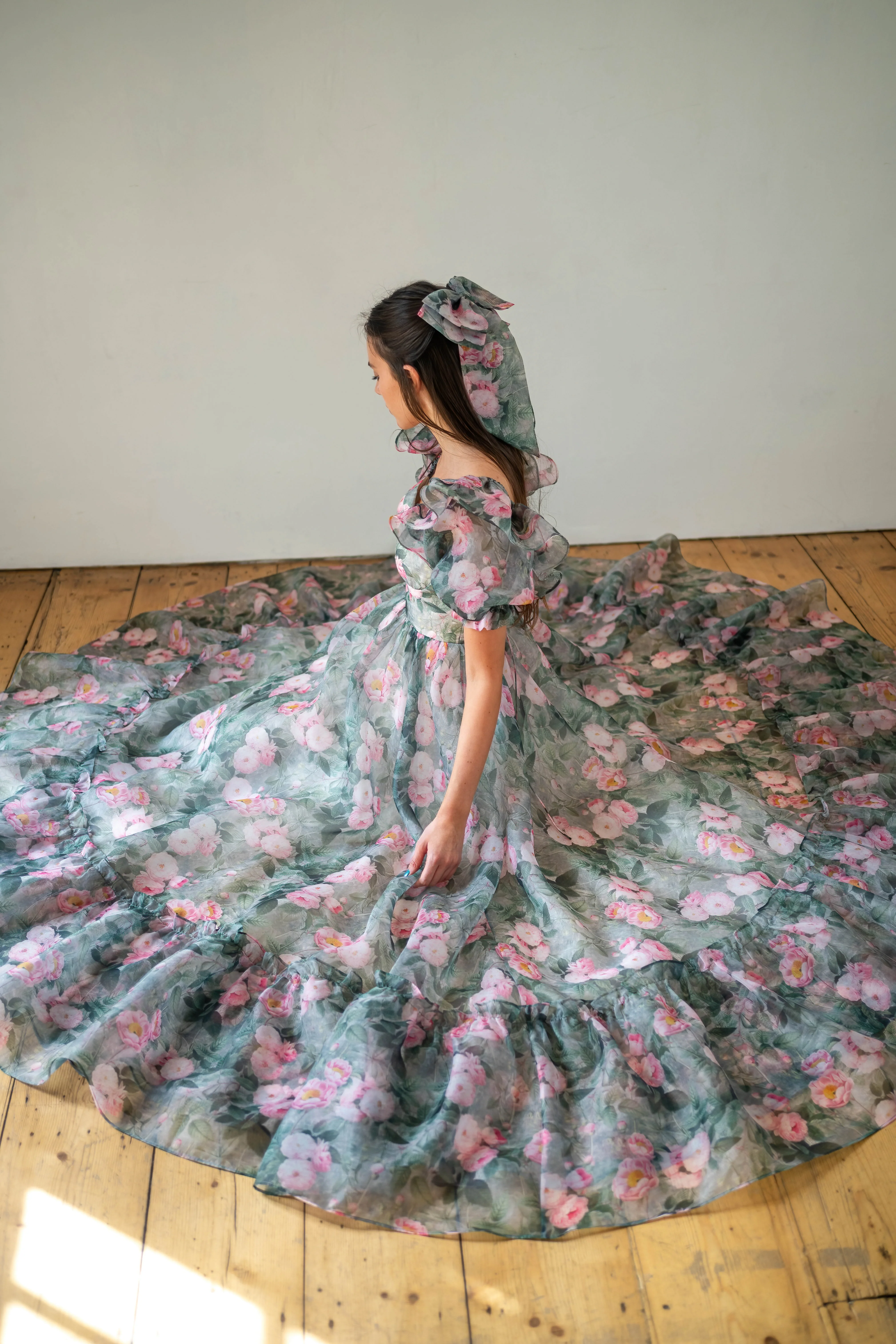 Peony Bouquet Sorority Gown - Image 3