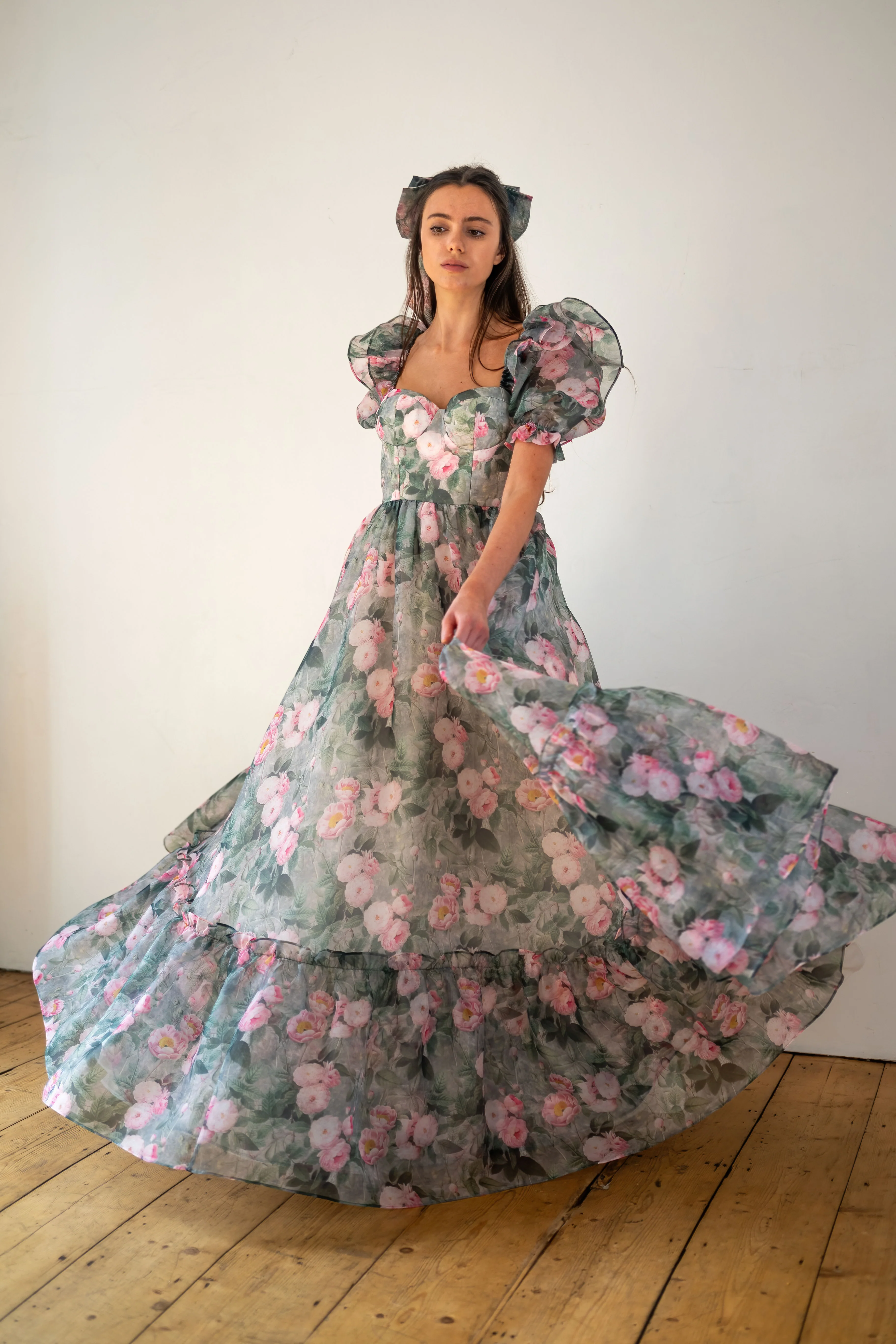 Peony Bouquet Sorority Gown - Image 4