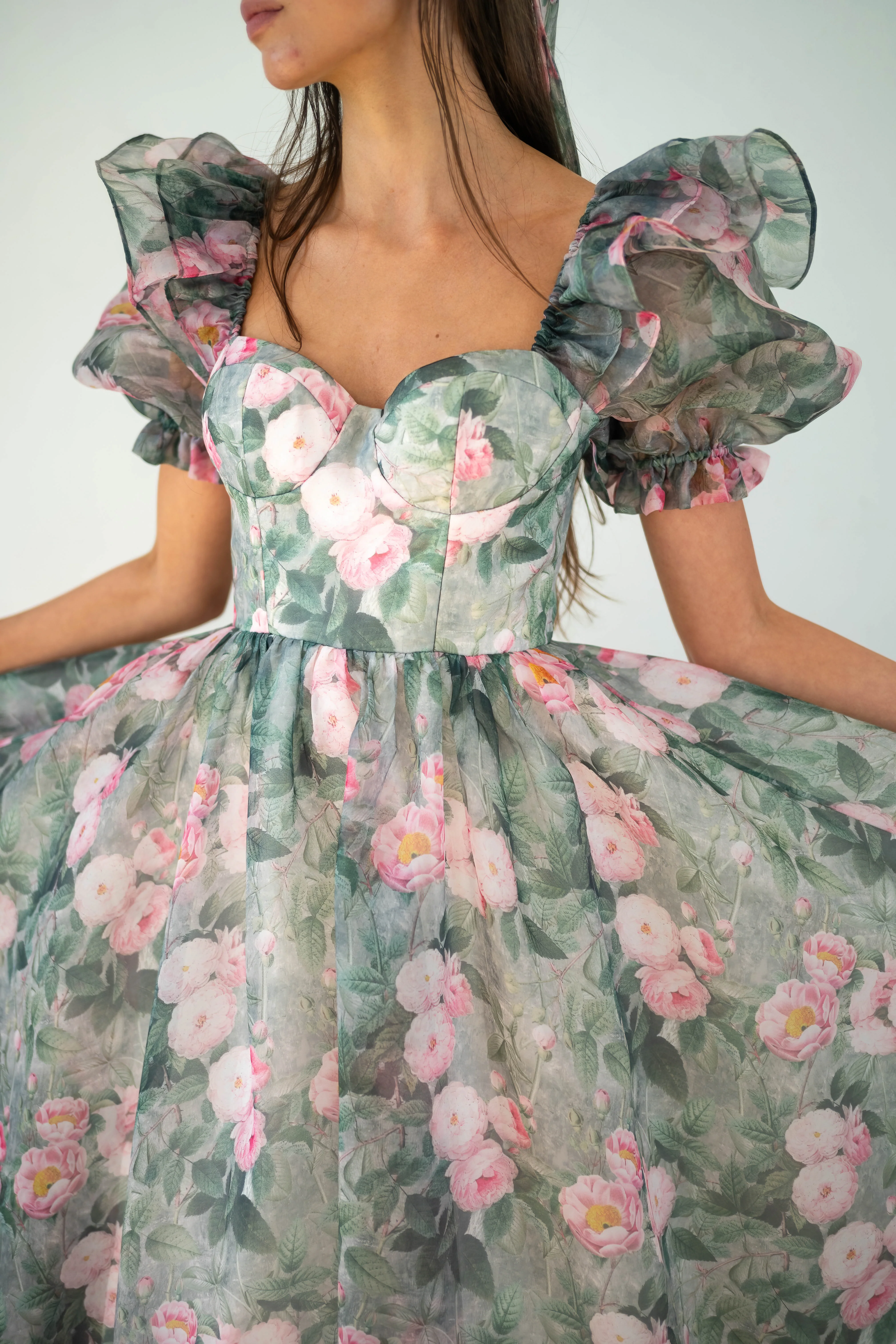 Peony Bouquet Sorority Gown - Image 6
