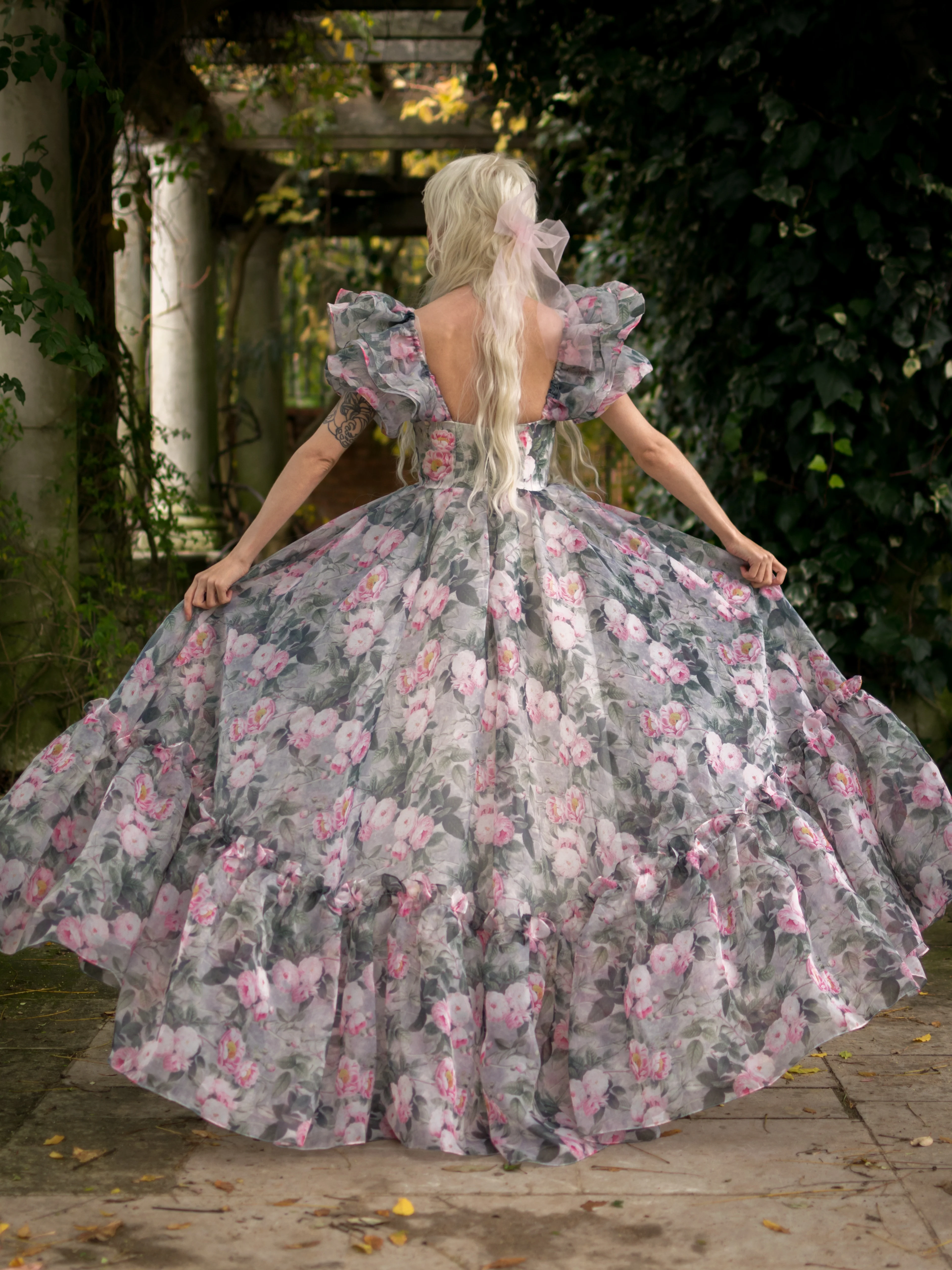 Peony Bouquet Sorority Gown - Image 7