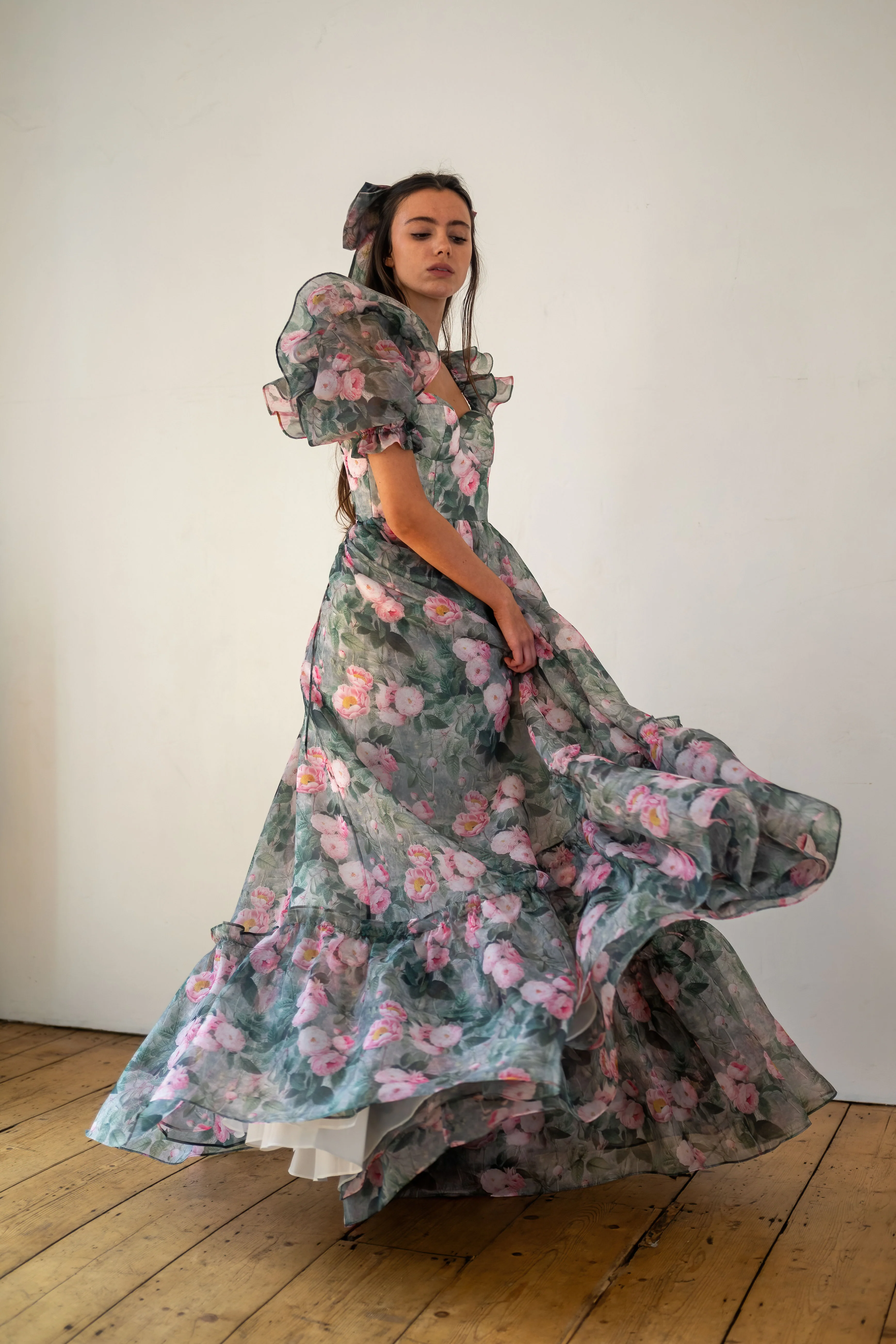 Peony Bouquet Sorority Gown - Image 8