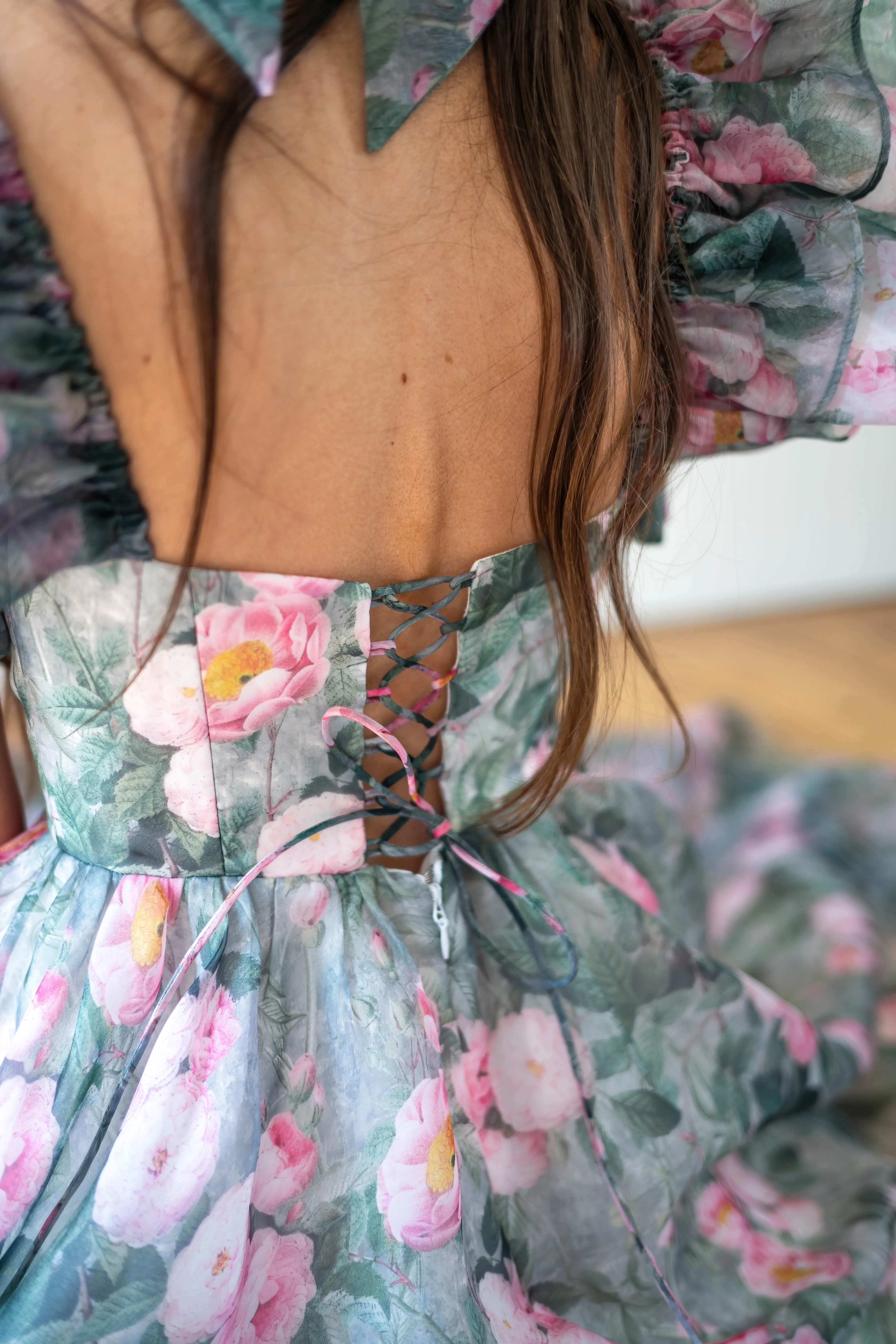 Peony Bouquet Sorority Gown - Image 9