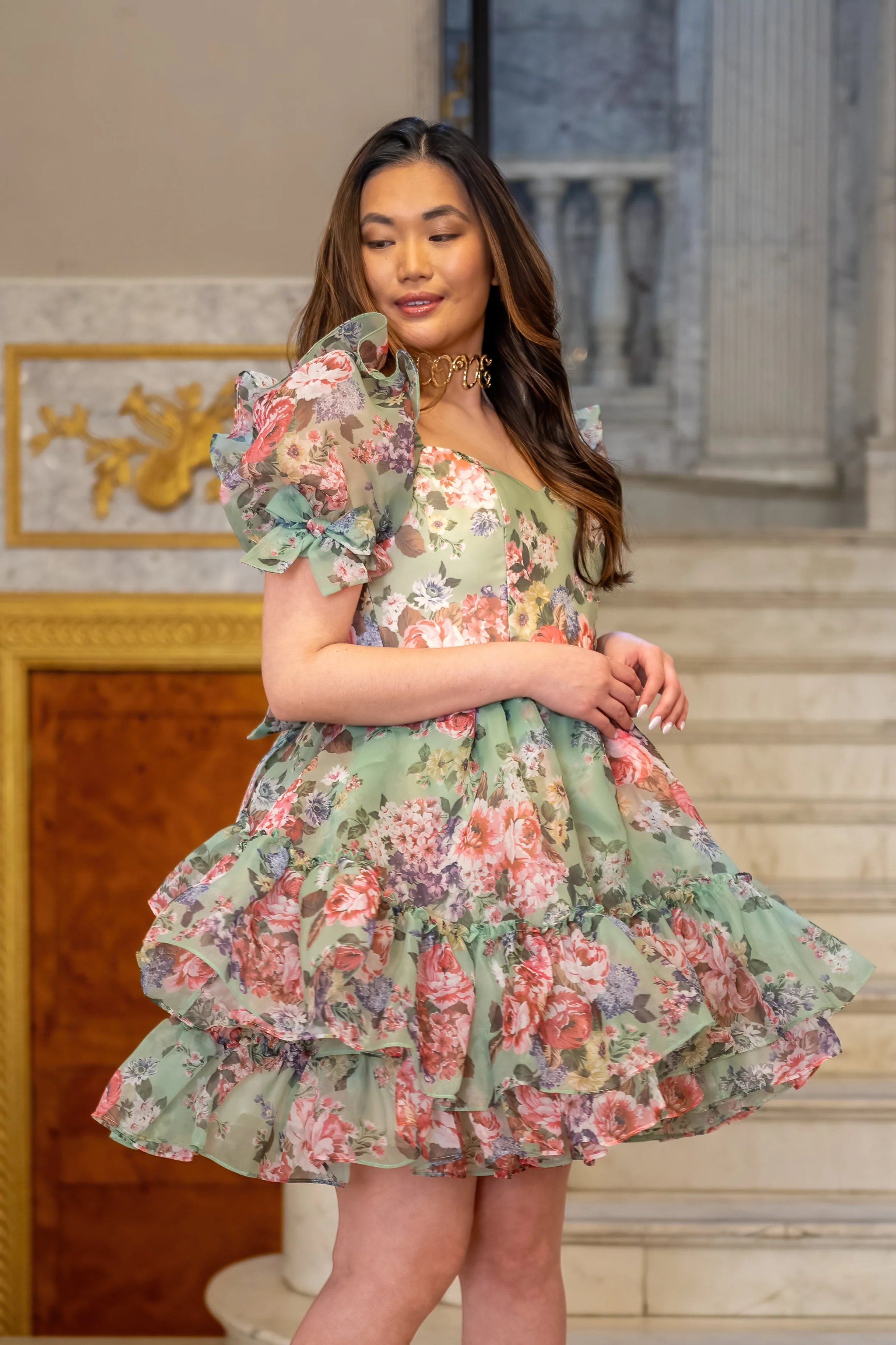 Primavera Flora Balmoral Dress - Image 8